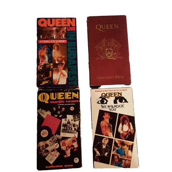 Queen VHS Lot - Greatest Hits, We Will Rock You, Magic Years, Live in Budapest - Picture 1 of 14